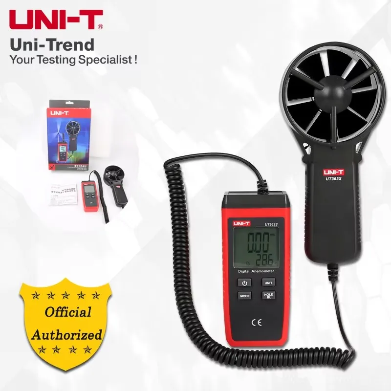 UNI-T UT363S Digital Split Anemometer; Sea Surface Meteorological Environment Wind Speed/Wind Temperature Measuring Instrument