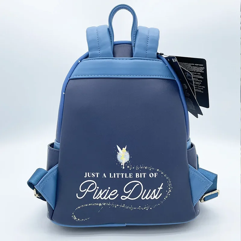 Disney Peter Pan Women\'s Backpacks Anime Cosplay Peter and Wendy Star Sky Pu Leather Students Brand Backpack Waterproof Bag