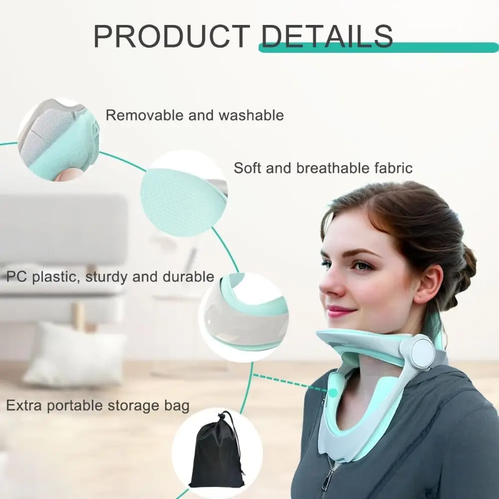 

Health Posture Correction Neck Brace Soft Adjustable Cervical Neck Traction Device Breathable Spine Protector