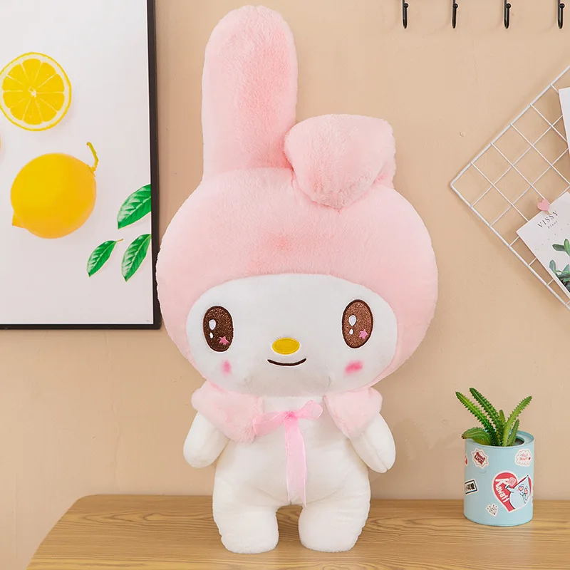 Sanrio-peluche Kawaii Kulomi de dibujos animados para niños, juguete de almohada, Linda melodía, regalo de cumpleaños para novia, 25 cm, 50cm