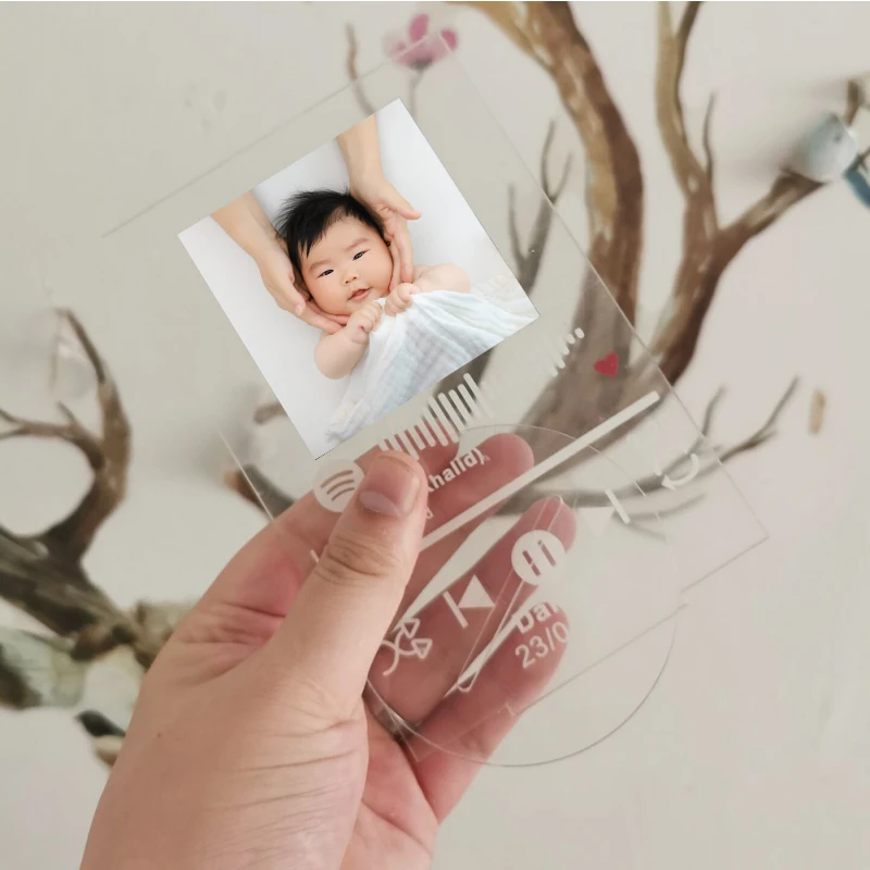 Personalized Spotify Code Acrylic Music Board Song Photo Name Customization Album Plaque Commemorative Photo Customization