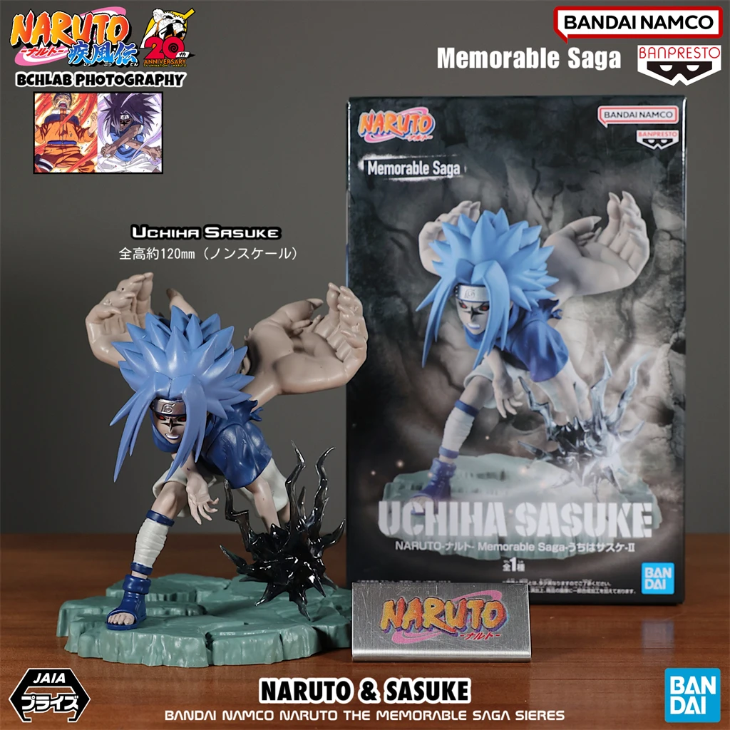 Nuovo in magazzino Bandai Naruto Memorable Saga Sasuke Figura Modello Ornamento Animazione Regalo periferico