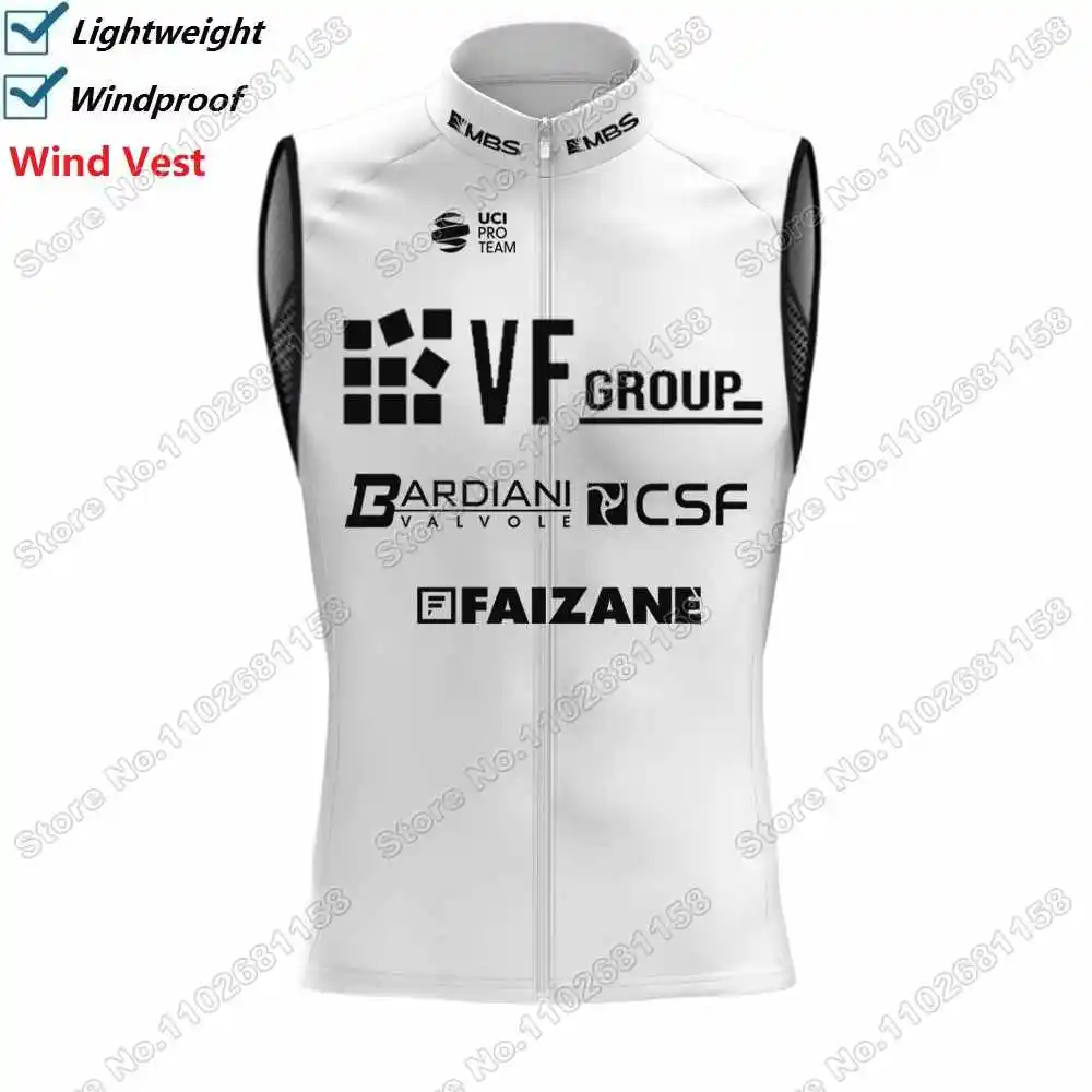 2024 VF GROUP BARDIANI CSF FAIZANE Cycling Vest Windproof Men Wind Vest Road Cycling Jersey Sleeveless Bike Windbreaker