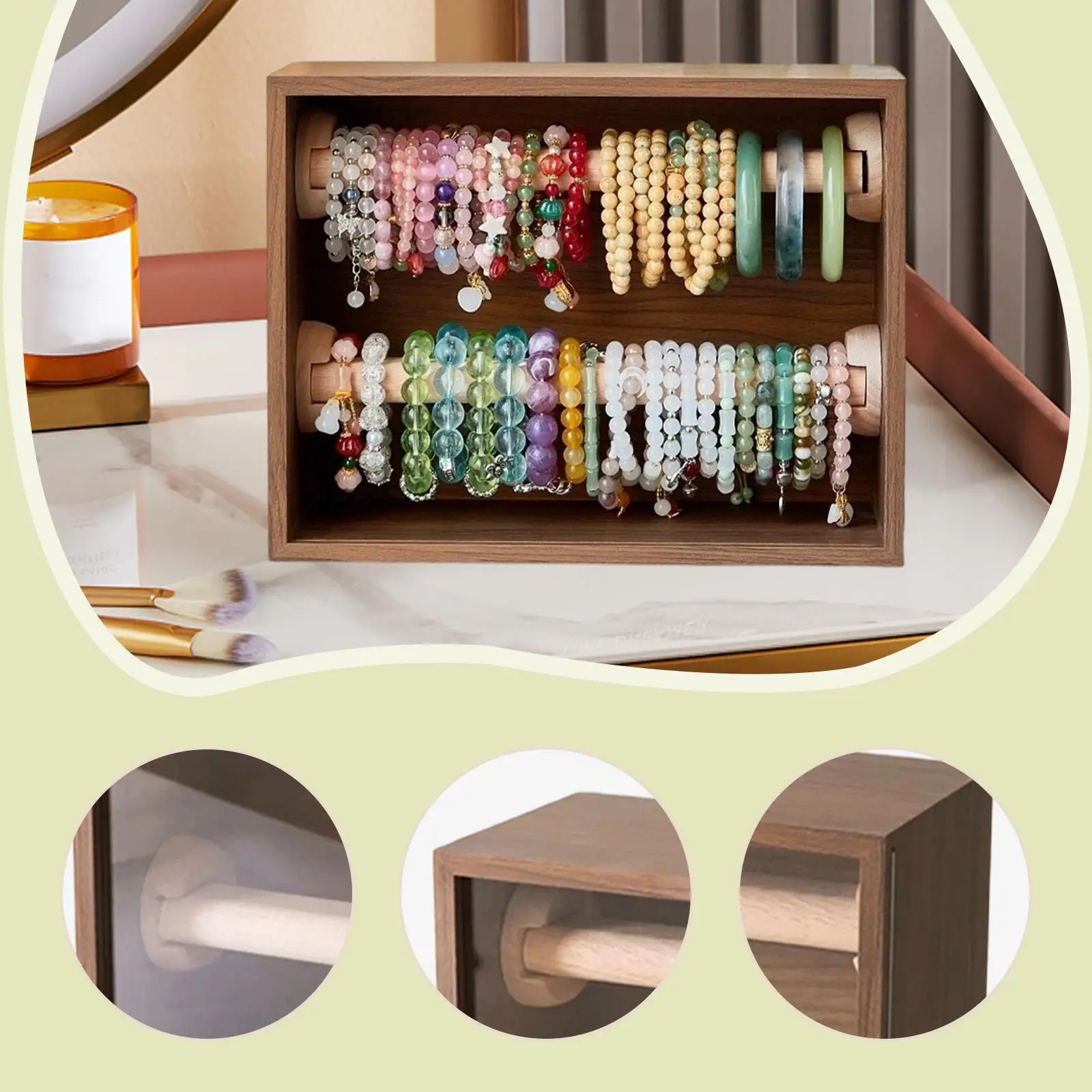 

Bracelet Holder Display Stand Storage Rack Bangle Storage Box for Store Women Gift