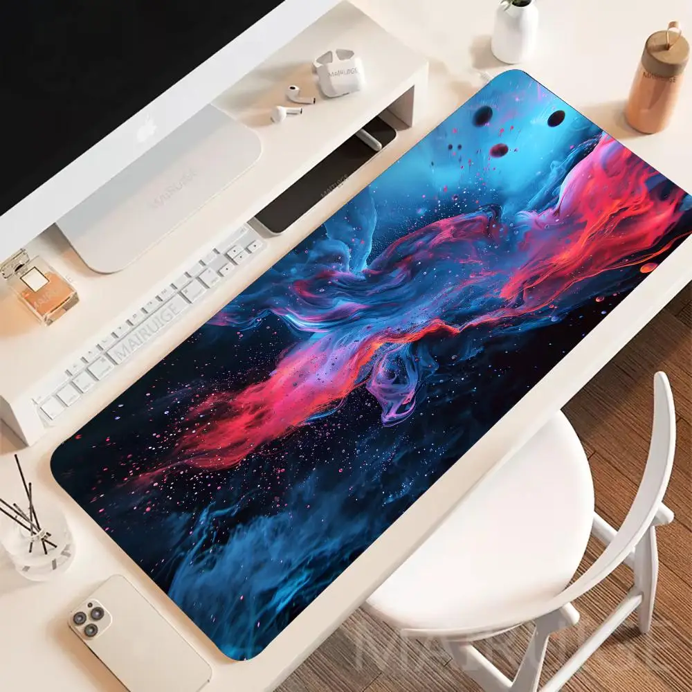 Colorful Art Mouse Pad Game Rug Gaming Non-slip Seamed Edge Mousepads Laptop Desk Accessory Aesthetic Tablet Mat Mini PC Playmat