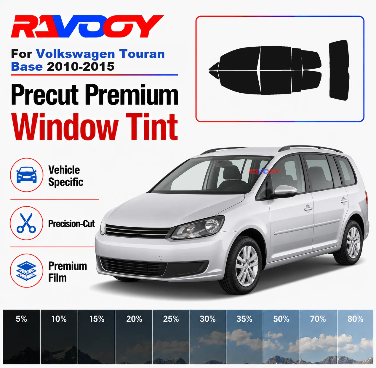 premium-precut-window-tint-kit-front-windows-rear-windows-rear-windshield-for-volkswagen-touran-base-2010-2015-nano-ceramic-film