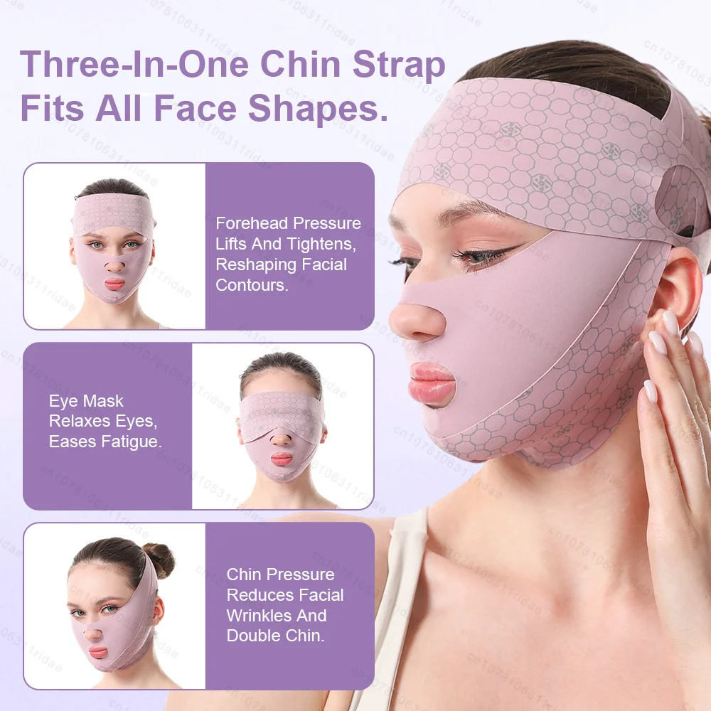 V-Face Face Lifting Mask Firming Full Face Remove Double Chin Strap Anti Wrinkle Sleeping Mask Beauty Sculpted Lifting Artifact