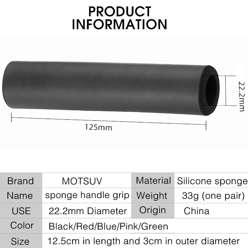 Motsuv Fahrrad Ultra ight Density Schaum Silikon Schwamm Lenker griffe für MTB Bike XC/AM Anti-Rutsch-Stoßdämpfer super weich