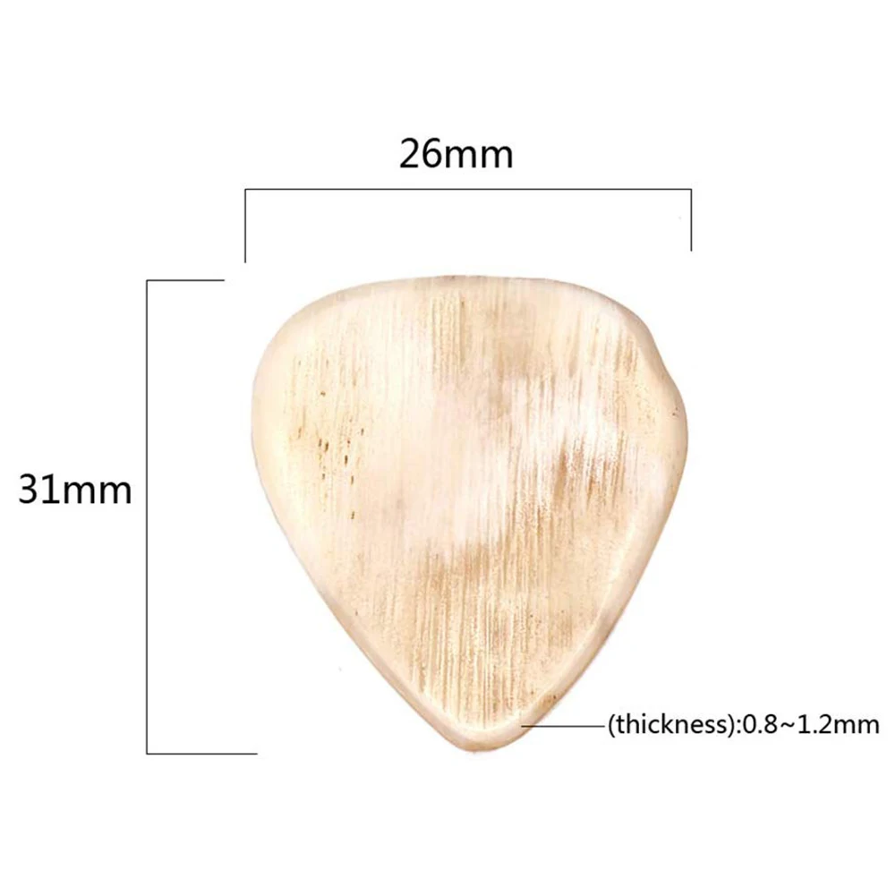 Guitar Natural Horn Picks Ukulele Acoustic Folk Guitar Bass Plectrum Thumb Picks Lightweight Portable Music Elements