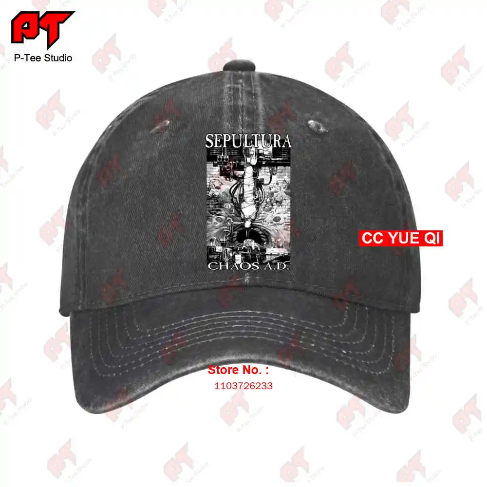 

Sepultura Chaos A D Album V1 Cavalera Baseball Caps Truck Cap WC0G