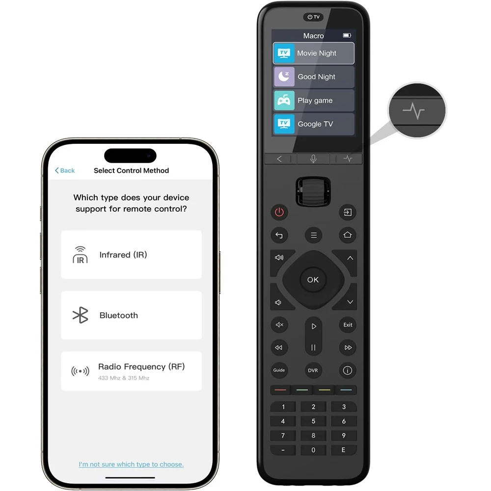 SofaBaton U3 Universal Remote,With IR,Bluetooth,RF,Google Built-in Voice Function,and Customizable Macros,All-in-one Air Mouse C