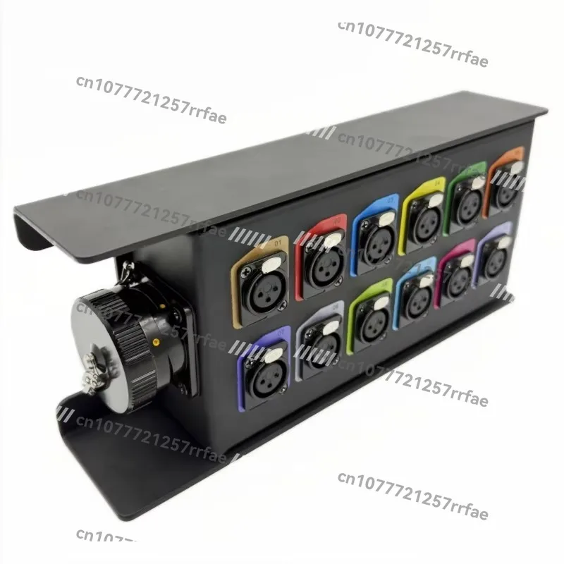 12-Channel 37-pin Audio Stage Box 12-Channel XLR Audio Separator Quick Connect to Fan