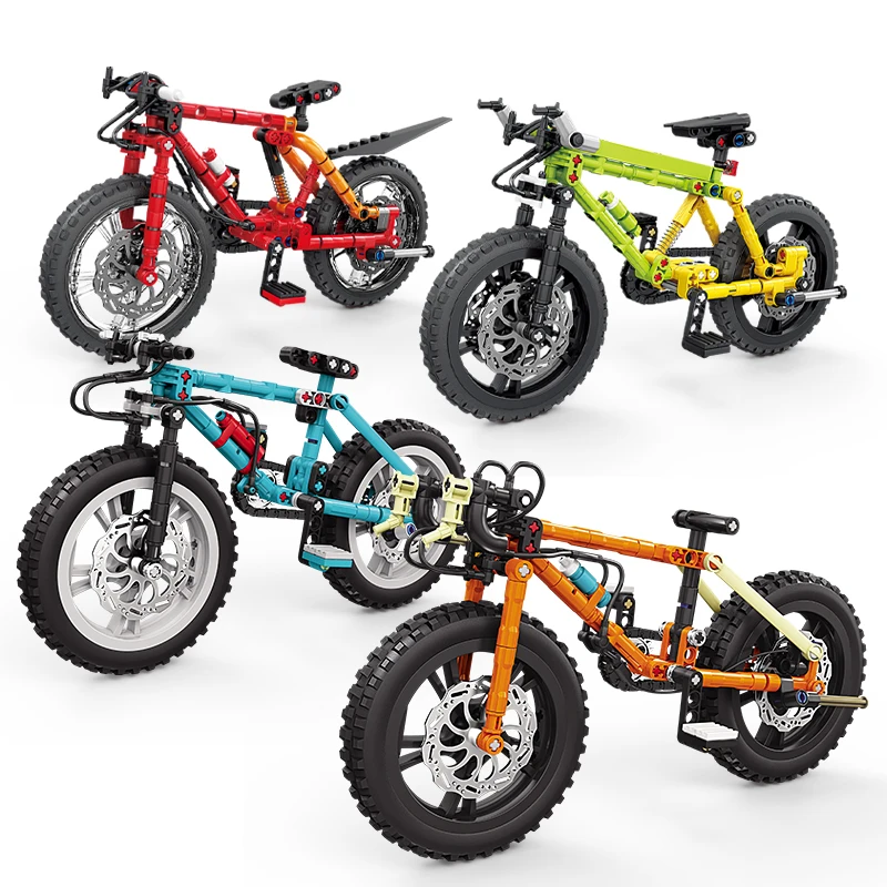 AliExpress NONE Mechanical Motion Bicycle Building Blocks Set Mountain Bike MOC Bricks Model STEM Toys for Kids & Adults DIY Decor Birthday Gift