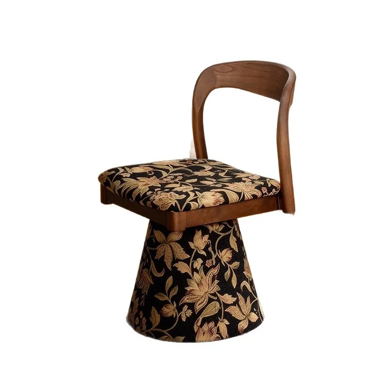 

Retro style rotatable dressing chair makeup stool bedroom dressing room dressing table beauty salon medieval chair back chair