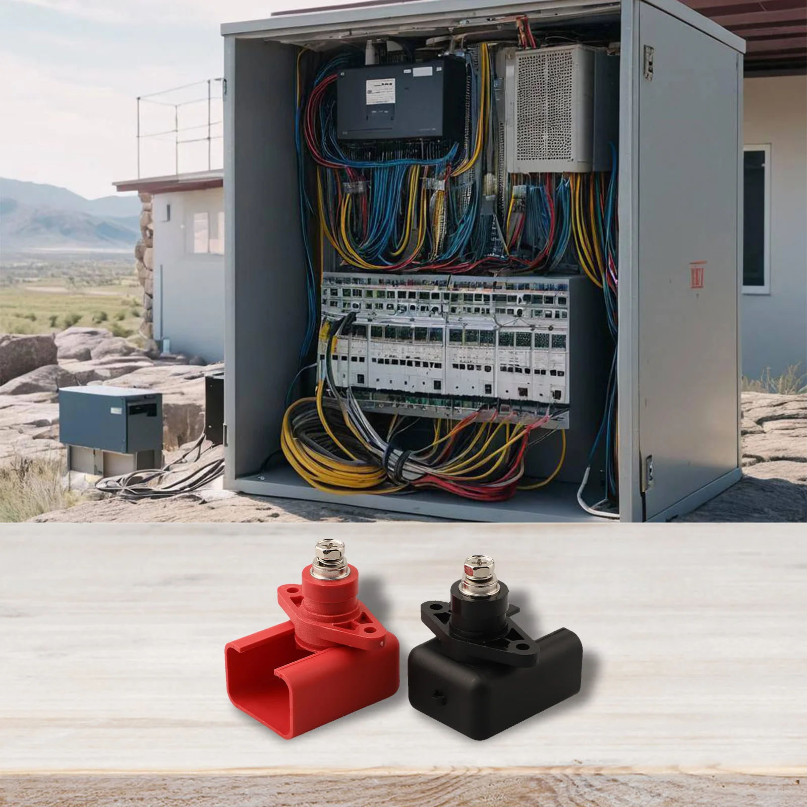 

Разъем батареи 300А. Терминал накопления энергии. Соединение батареи. Конструкция из чистой меди для новых энергетических приложений.