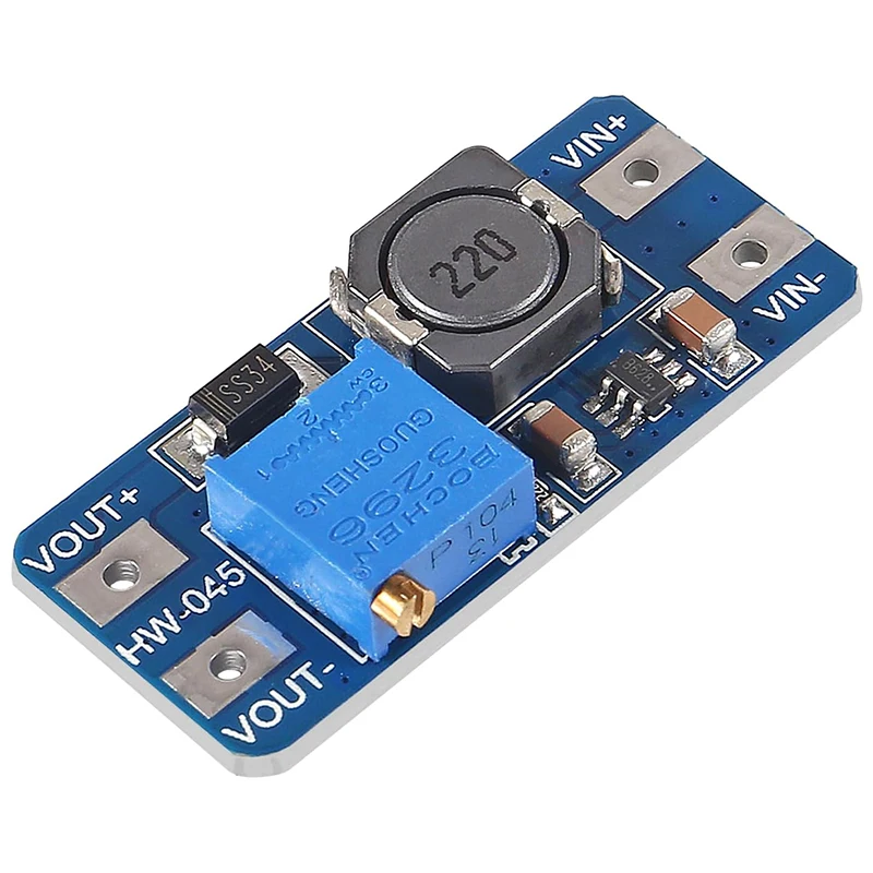 10 шт. MT3608 DC-DC повышающий преобразователь 2A регулируемый повышающий модуль плата регулятора напряжения 2 В-24 В до 5/9/12/28 В для Arduino