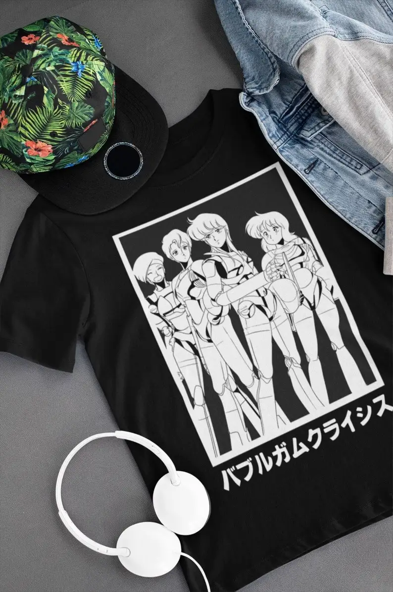 Unisex Bubblegum Crisis Retro Anime T-Shirt, Manga Waifu Shirt