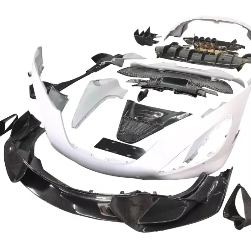 MCL 720s to 765LT Original Light Cover Mirror Cover New Condition Bumper Body Kits with Carbon Fenders Side Skirts Hood Scoop