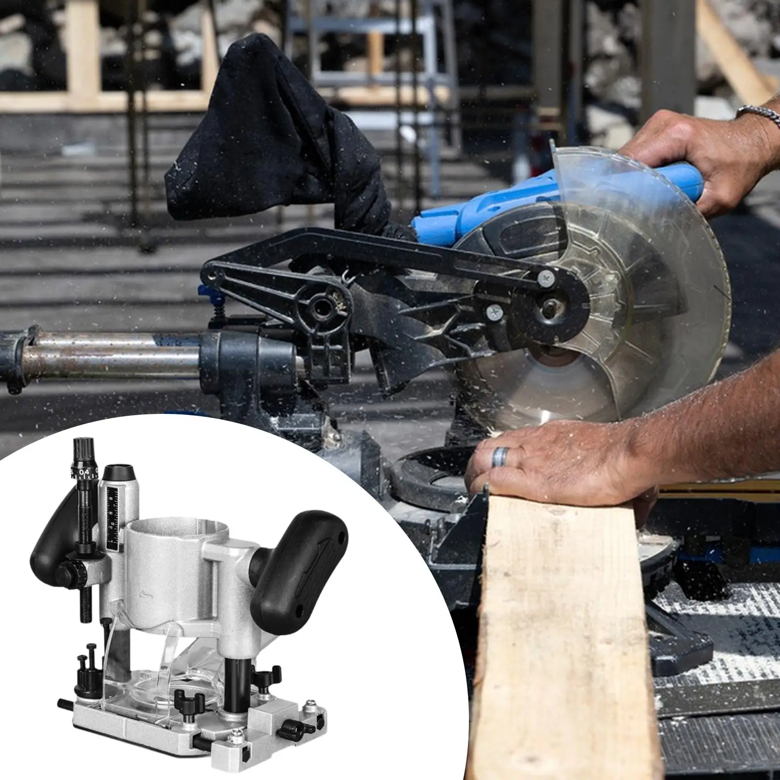 قاعدة التشذيب، ملحقات التشذيب الكهربائية، آلة الشق، النجارة #1