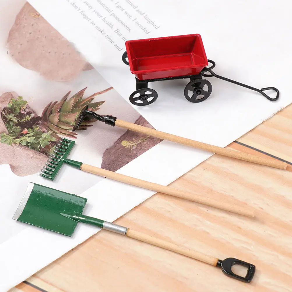 

8pcs Mini Dollhouse Accessories Garden Tool Set Lightweight Kids Play Decor 1 12 Scale Balcony Accessories Gift Idea