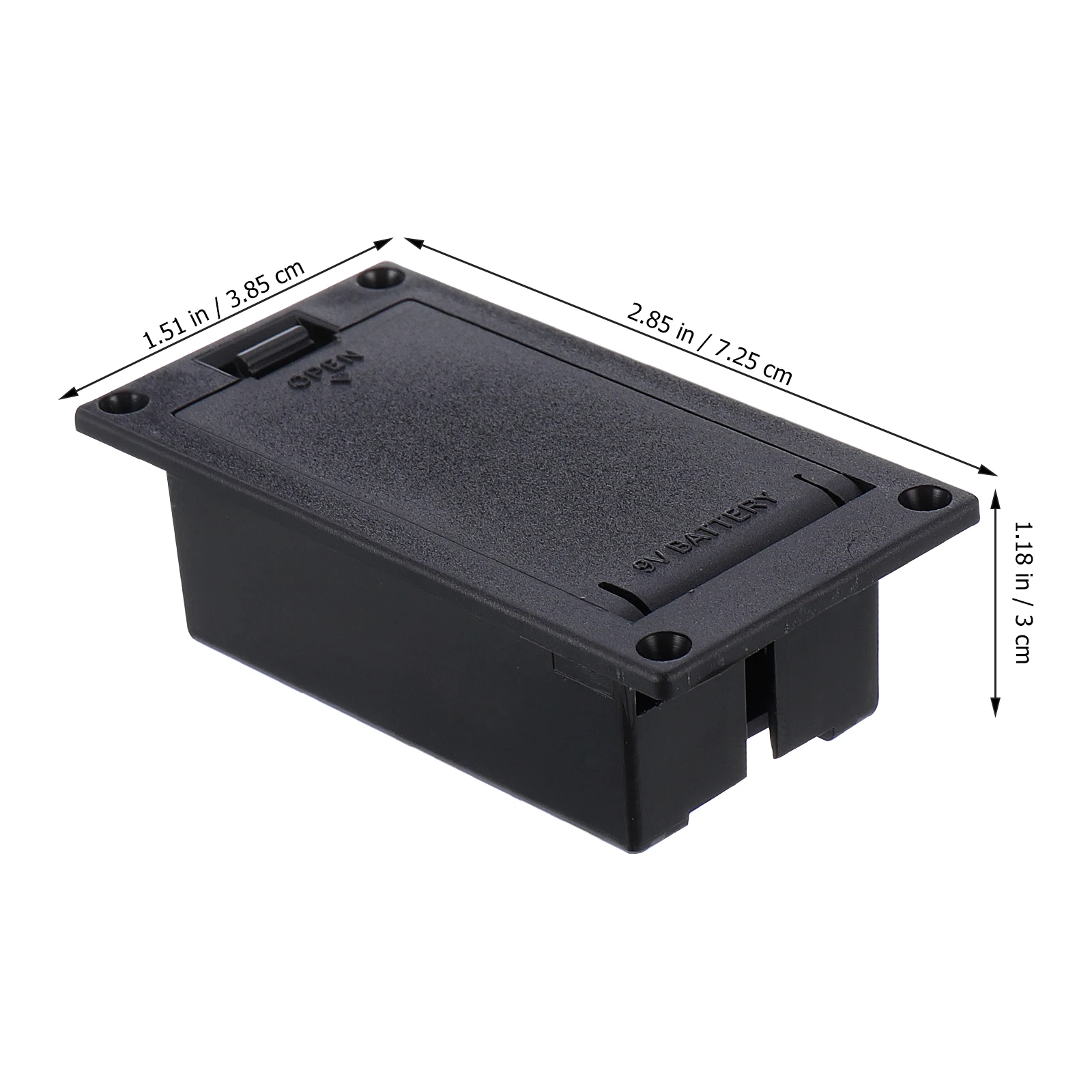 

2Pcs 9V Active Guitar Pickup Compartment Durable Easy Install Space Saving Box for Guitar Pickup