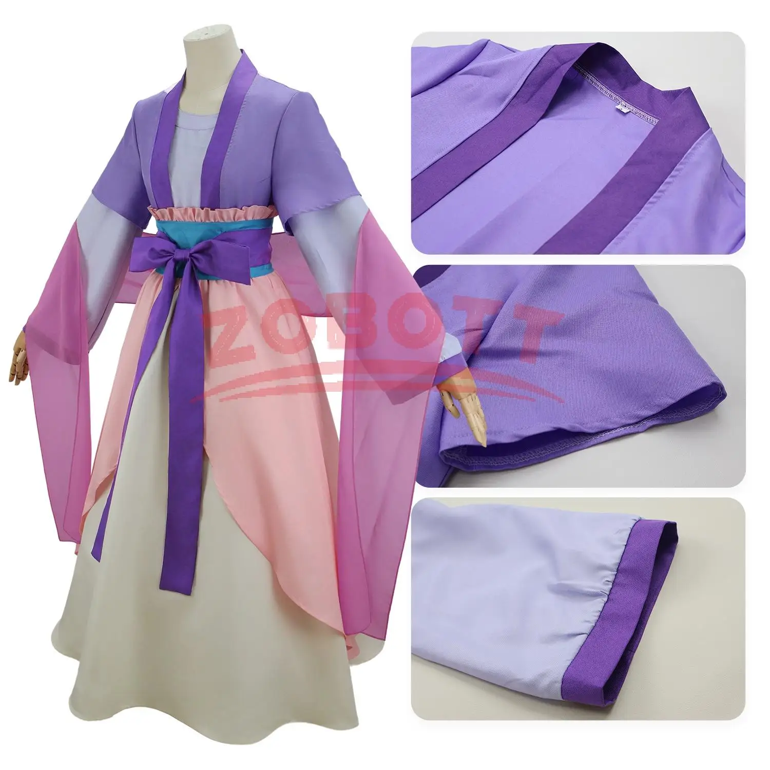 

The Pharmacist Diaries Season 2 Maomao Cosplay Costume Dress Purple Pink Dress Kusuriya No Hitorigoto Halloween For Women