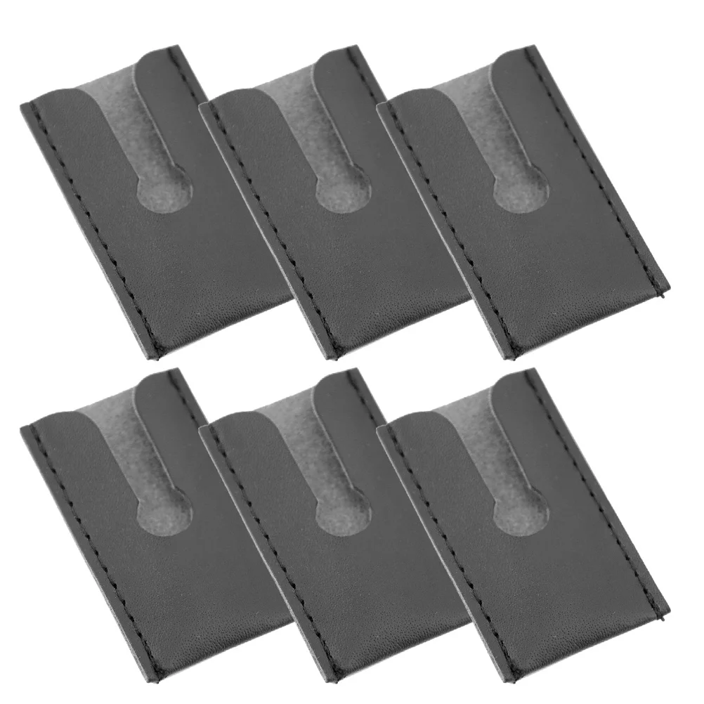 6 قطعة غطاء رأس الحلاقة الآمن PU حافة مزدوجة فراشة دليل الحلاقة السفر حقيبة للتخزين الرجال الحلاقة الملحقات