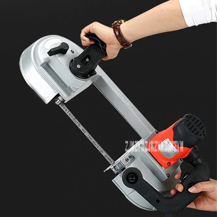 DLY-100 680W Handheld Multifunctional Horizontal Small Band Saw Machine for Metal Wood Cutting
