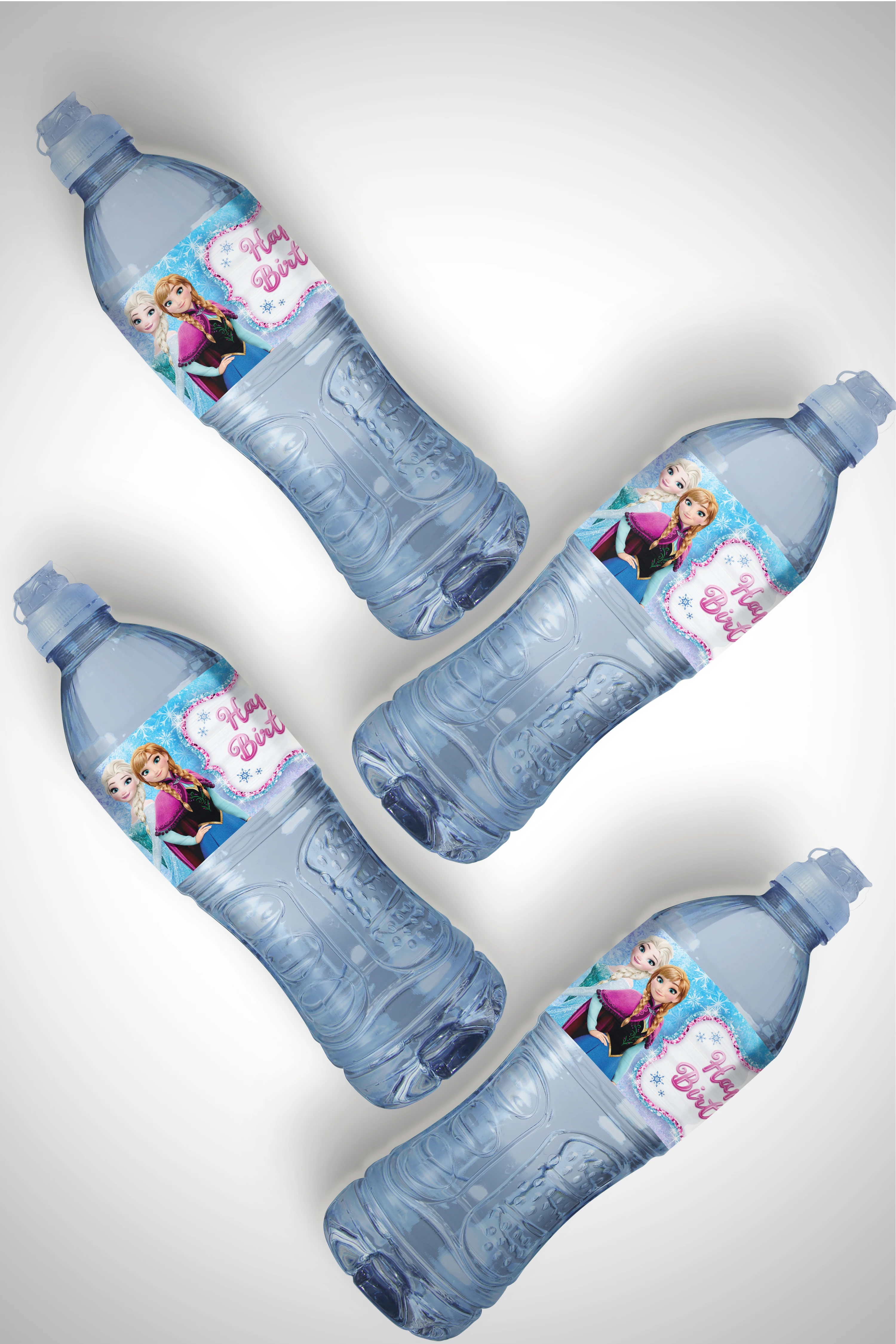 Frozen Anna Elsa Water Bottle Wraps Labels Birthday Labels Stickers Snow White Cinderella Princess Kids Birthday Party Decoratio