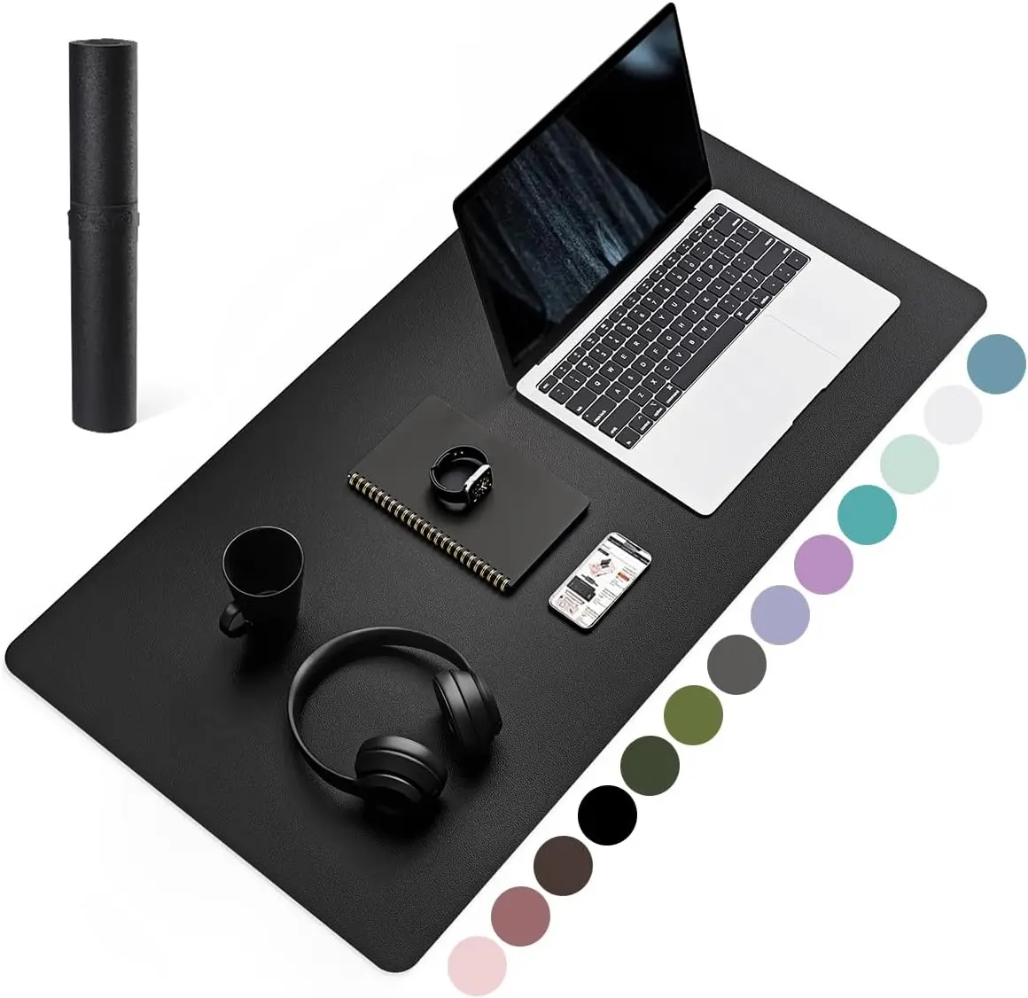 Non-Slip Leather Desk Pad Waterproof Large Mouse Mat for Office Home