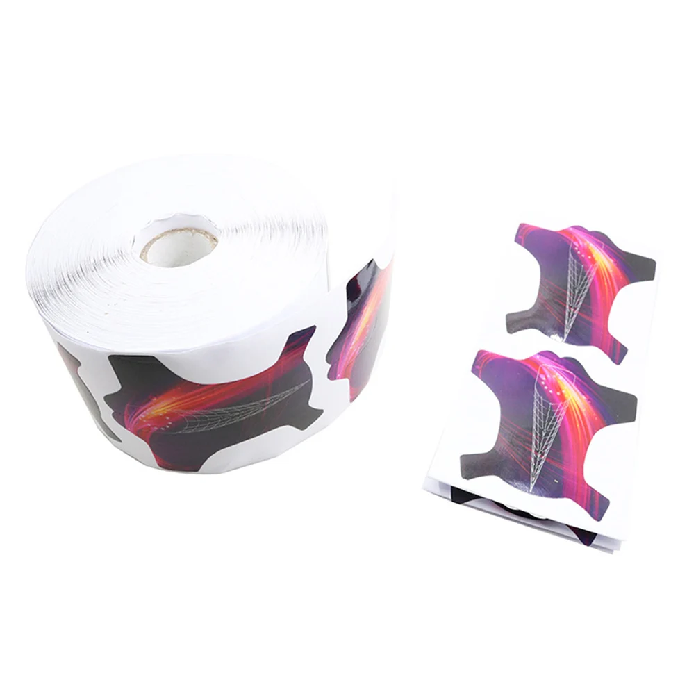 

100pcs Forms Nail Art Guide Stickers Extension Tips Self-Adhesive With Accurate Length Numbers Marked Professional Salon Use
