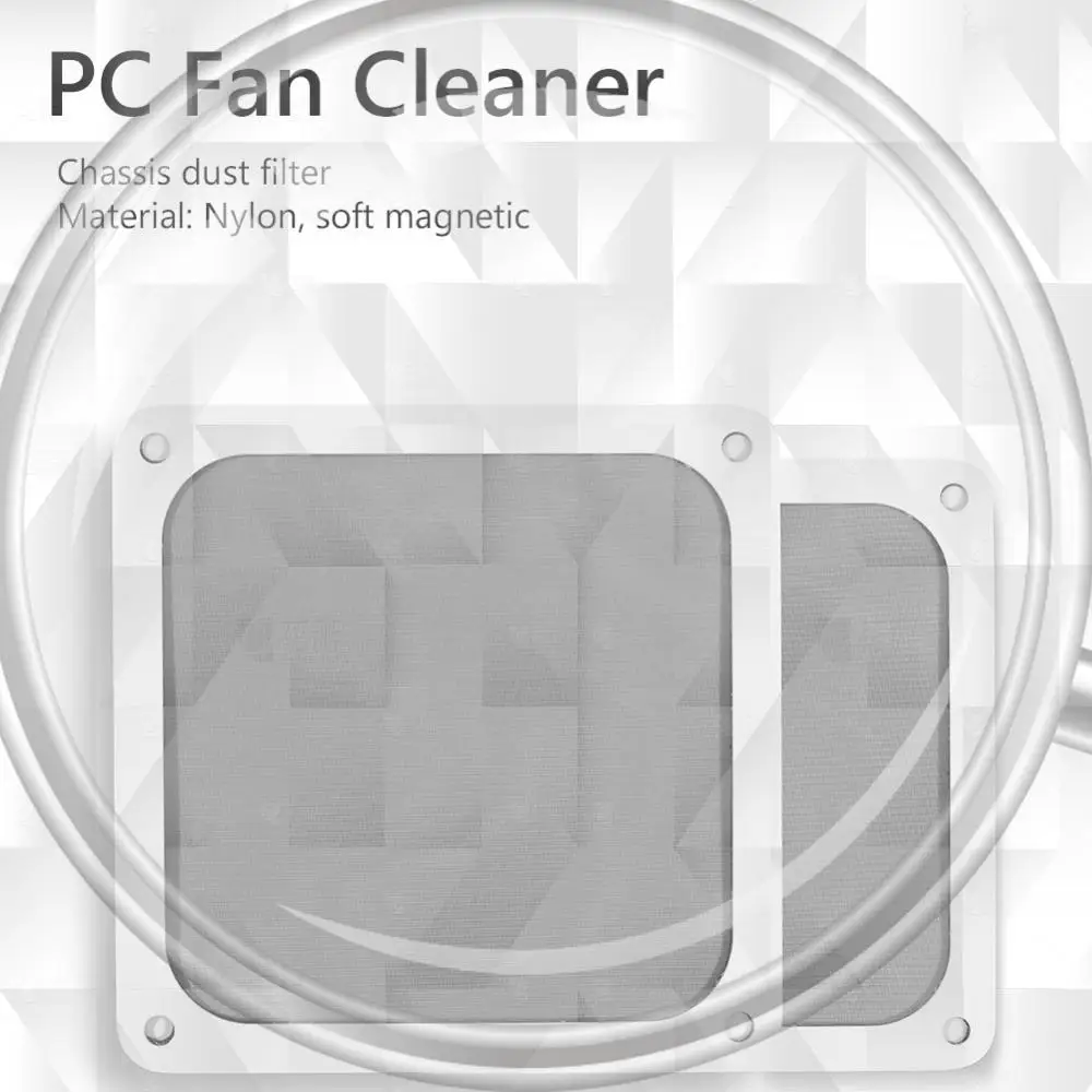 

8cm/12cm Dust Filter Mesh Dust-proof Nylon PC Case Cooling Fan Filter with Hole Chassis Cooling Dust Filter Computer Accessories