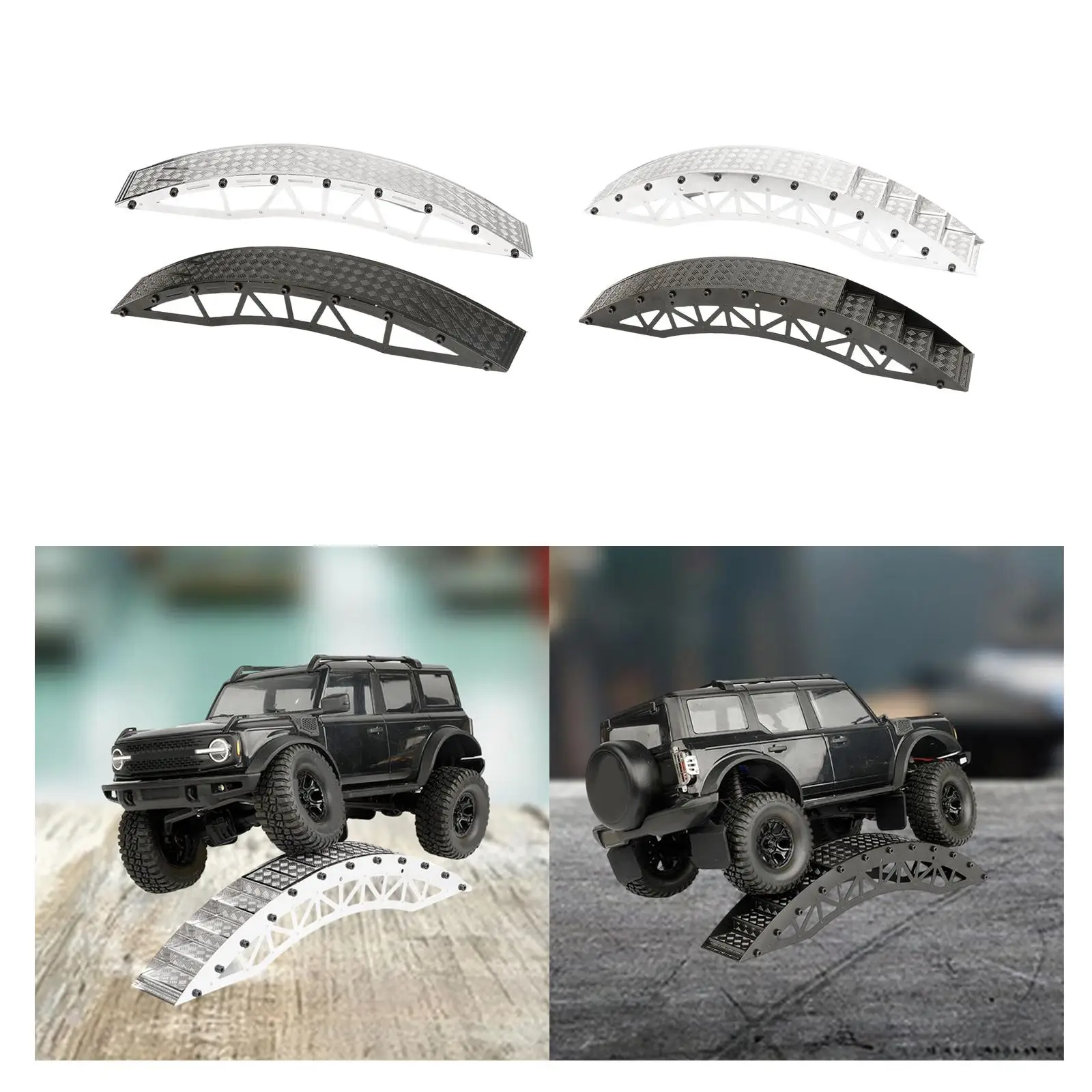 RC Car Bridge Obstacle Simulated Obstacle Steep Realistic, Desktop Climbing Scene Prop, Barricade for 1/18 Car