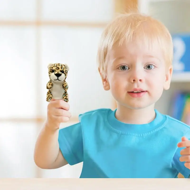 Marionnettes à Main en Peluche pour Enfant, Jouets Créatifs, Petits Animaux de Dessin Animé