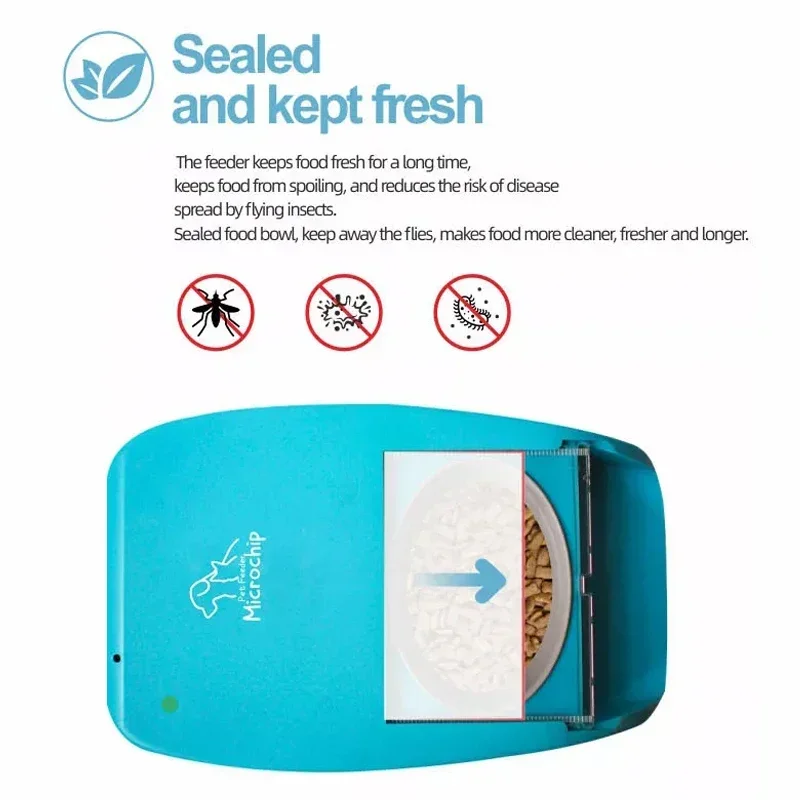 Automatic Feeder Microchip RFID Smart Pet Feeder for Cats and Dogs Auto Food Dispenser