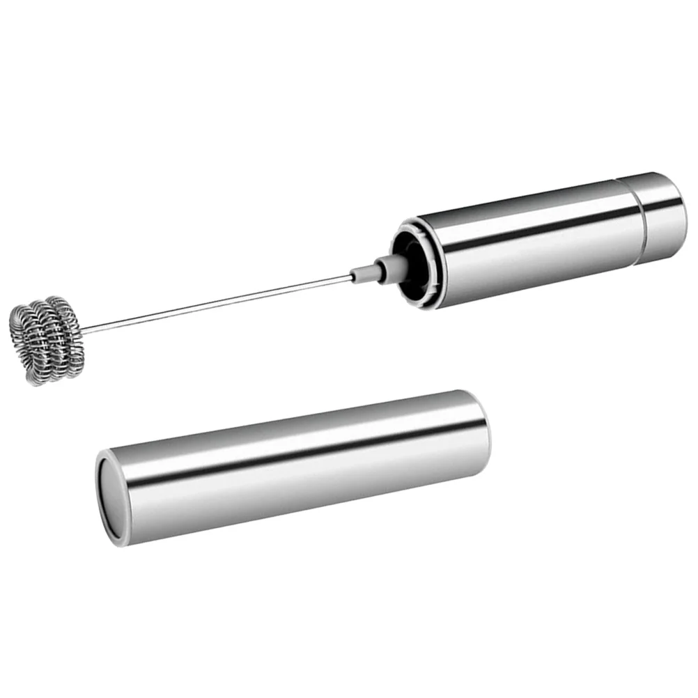 

Electric Milk Frother Stainless Steel Handheld Foamer With Three Layer Spring Wire Portable Quiet Motor For Coffee Latte