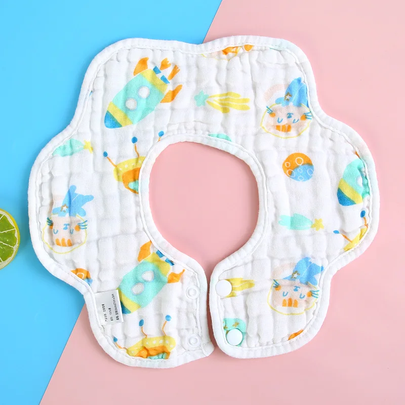 Baby Infant Muslin Cotton Bib Feeding Drool Bibs Burp Cloth Accessories Baby Bandana Bibs Triangle Scarf Feeding Saliva Towel