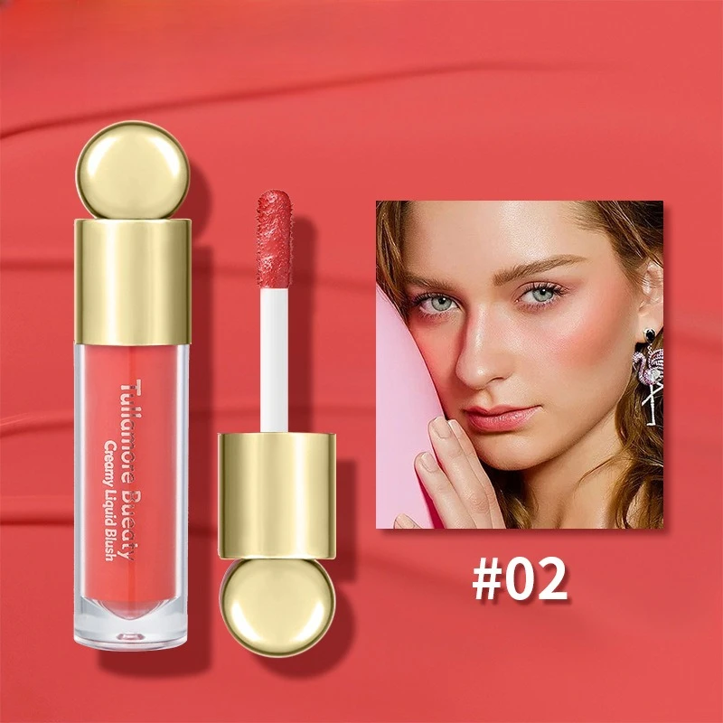 Fard liquide pas facile à décolorer, maquillage naturel soyeux, fard à joues hydratant éclaircissant