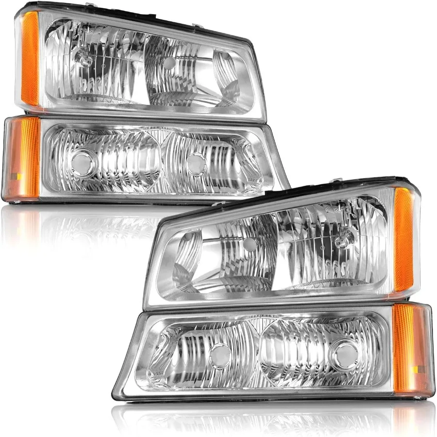 

Headlights Compatible with 20032007 Chevy Silverado 1500 2500 3500 1500HD 2500HD and 20032006 Chevy Avalanche 1500 2500 Pickup