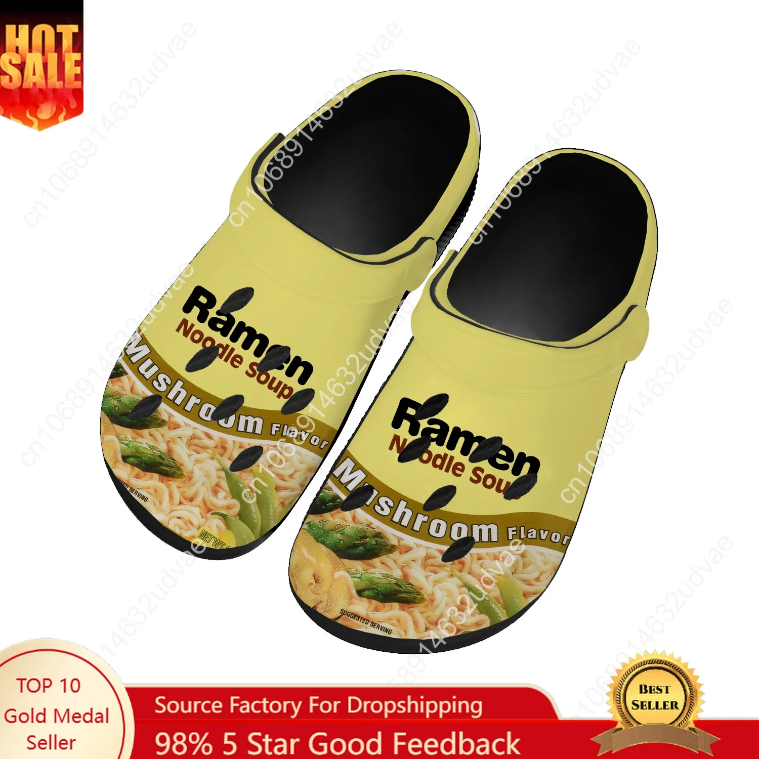 

Maruchan Water Shoes Mens Womens Comfortable Fashion Home Garden Clogs Customizd Sandals Beach Breathable Hole Slippers