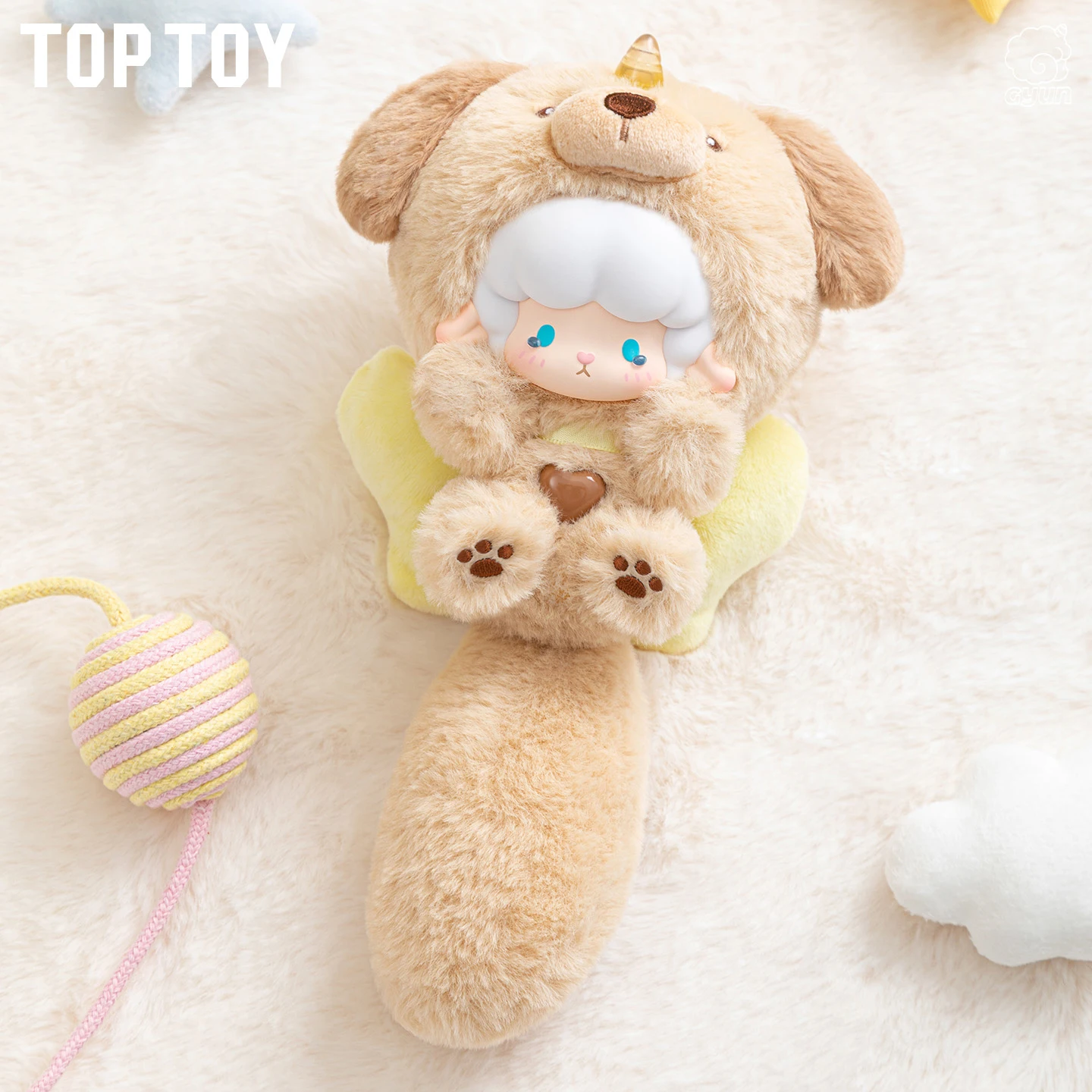 Toptoy Gyun Big Tailed Critter Crew Series Blind Box Hanging Ornaments Roll Sheep Cute Girl Gift Blind Box Series