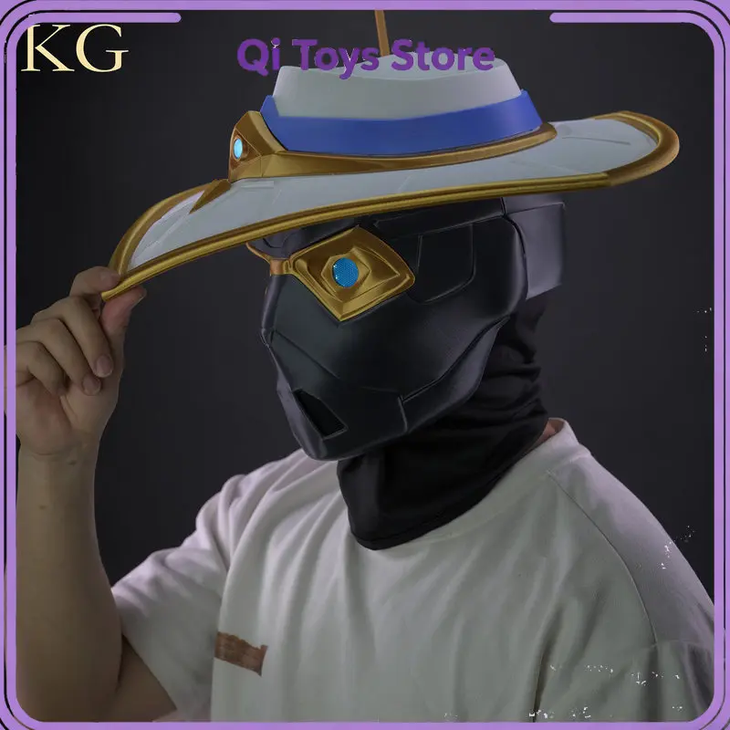 

3d Printed Helmet Valorant Cosplay Props With Light/ Without Light Cypher/Vyse/Veto/Omen Figure Boy Gift Game Peripherals Toy