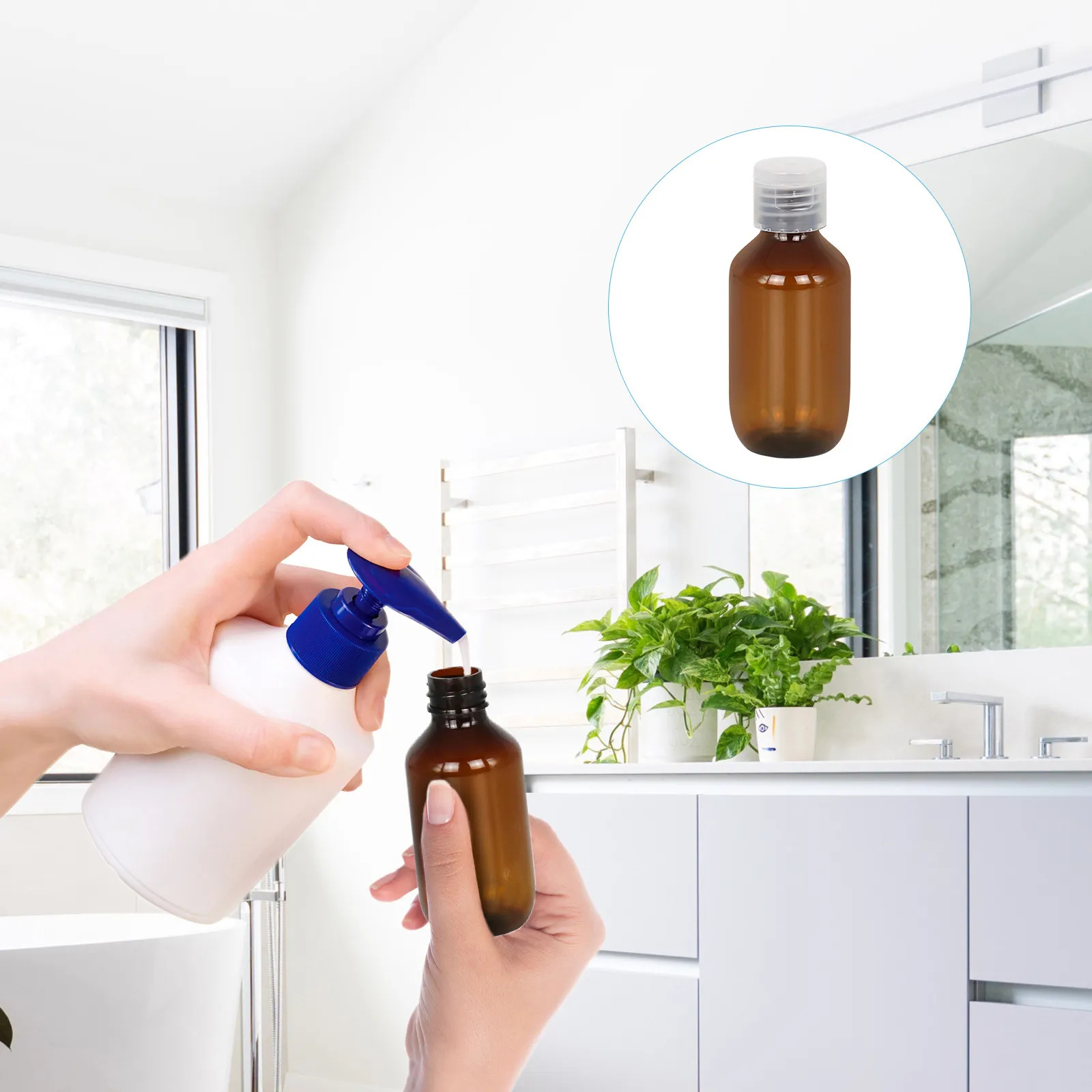 

Набор из 16 дорожных флаконов с откидной крышкой, герметичные, многоразовые, портативные емкости для шампуня, геля для душа, тоника для лица