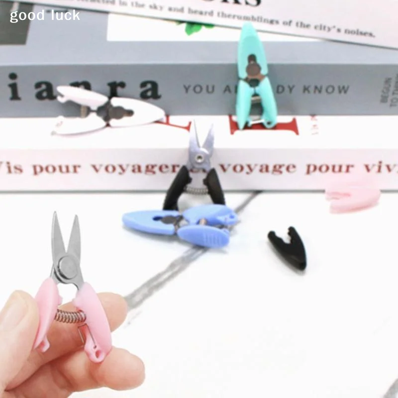 AnswerMini Pocket Scissors Metal Office Embroidery Thread Threading Craft Cross Thread Trimmer Multi-Functional Portable
