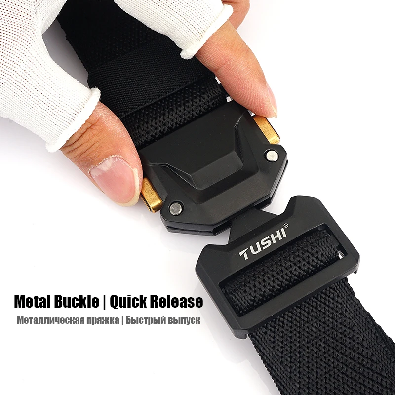 VATLTY 2022 New Unisex Stretch Belt Zinc Alloy Quick Release Buckle 35mm Military Tactical Belt Men Workwear Elastic Waistband