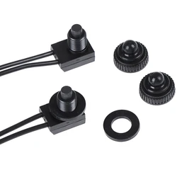 2PCS 12V Waterproof Push Button Switch On-Off With 4