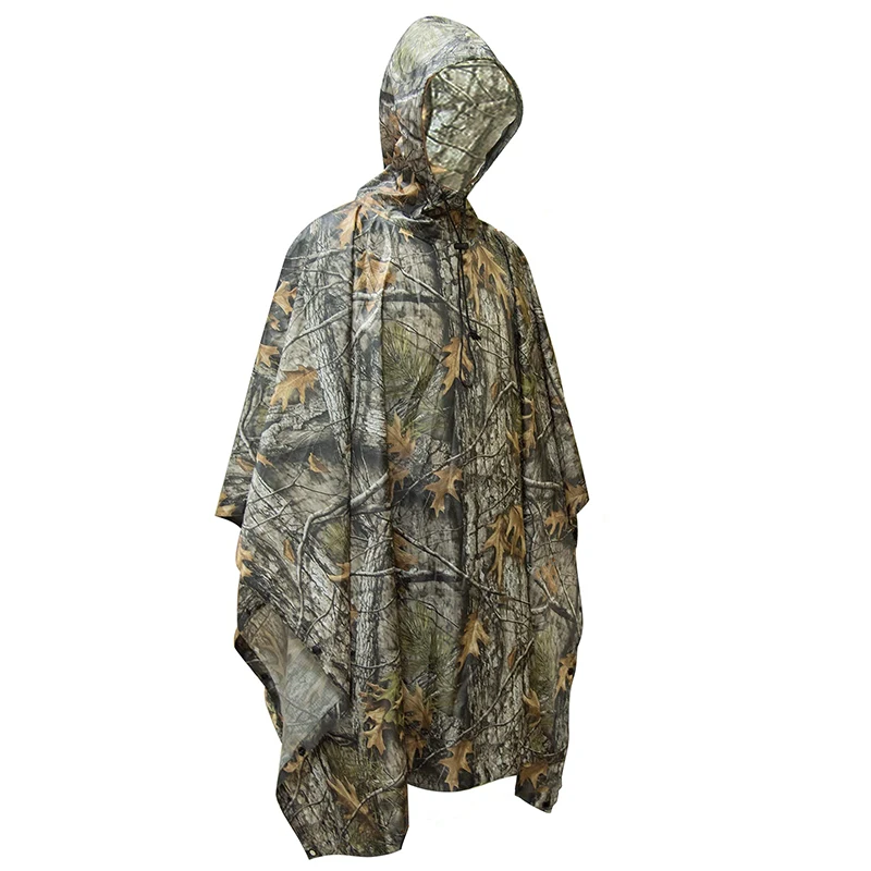 

Камуфляжное тактическое пончо, плащ из ПВХ для езды на велосипеде, пешего туризма, охоты, портативный складной мотоциклетный дождевик для взрослых, водонепроницаемый