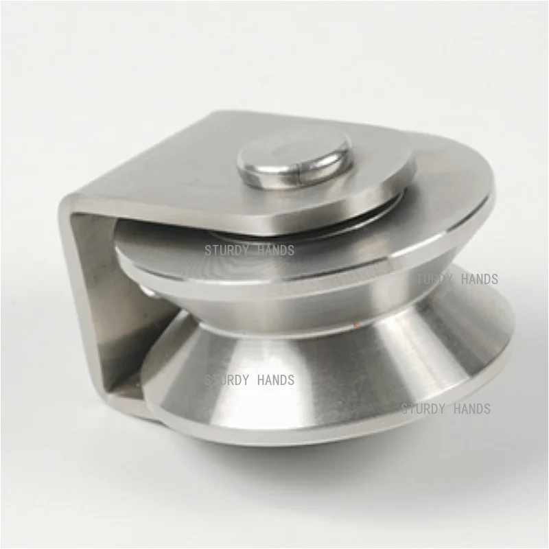 1pc Stainless Steel Load-bearing Wheels, U/H/V Groove Pulley, Heavy Duty Door Bearing Guide Wheel, Wire Rope Lifting Wheel