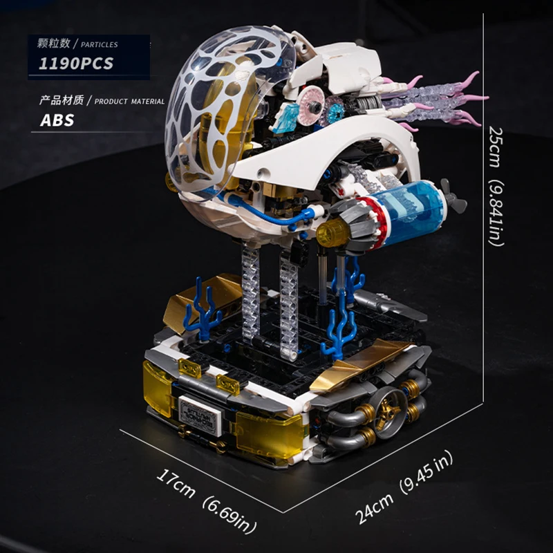 

Строительные блоки Mech Punk Nautilus, биомиметические заводные животные, статические/динамические кирпичи, игрушки, совместимые с LEGO