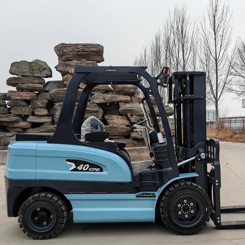 Electric Forklift 3.5ton Capacity Fork Lift Truck Hydraulic Stacker Trucks with Lithium Battery